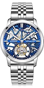 Amazon | 【エンロング】ENLOONG メンズ腕時計 トゥールビヨン