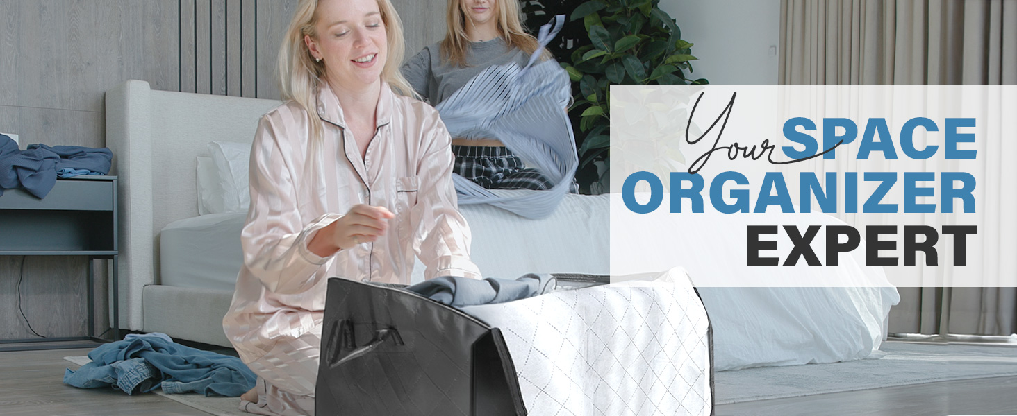 Foldable Large Clothes Storage Boxes, Storage Bags