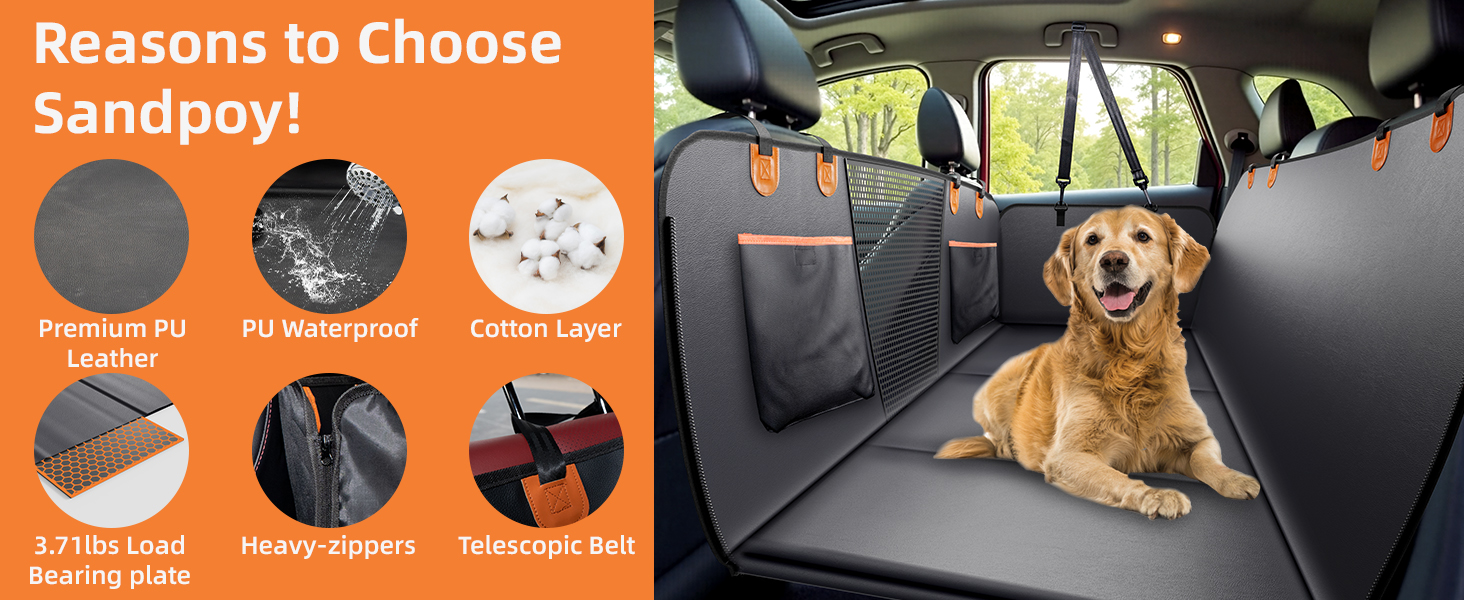 Back Seat Extender for Dogs