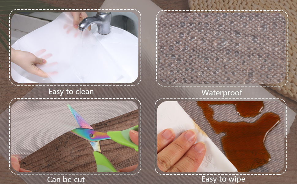 Kitchen Cupboard Liner for Kitchen 45cm×500cm Clear Shelf