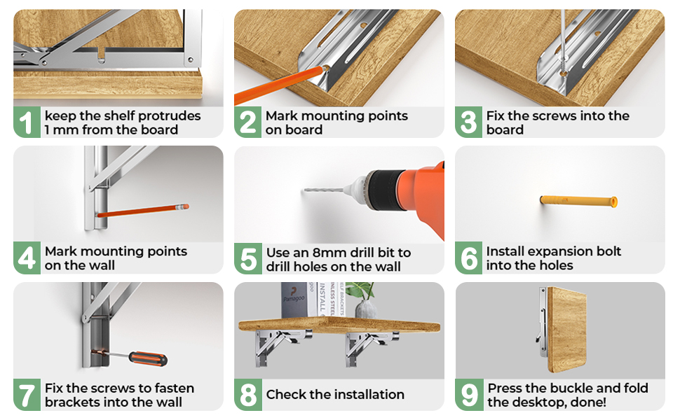 Folding Shelf Brackets Fold Down Shelf Brackets 16 Inch
