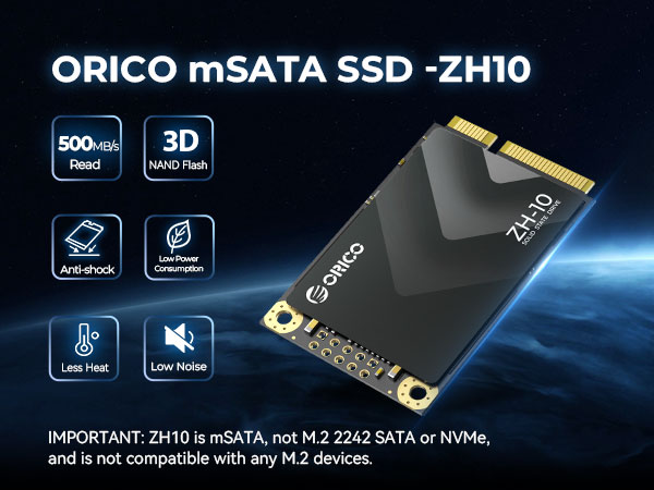 Amazon.com: ORICO 1TB mSATA SSD, SATA III 6Gbps 3D NAND