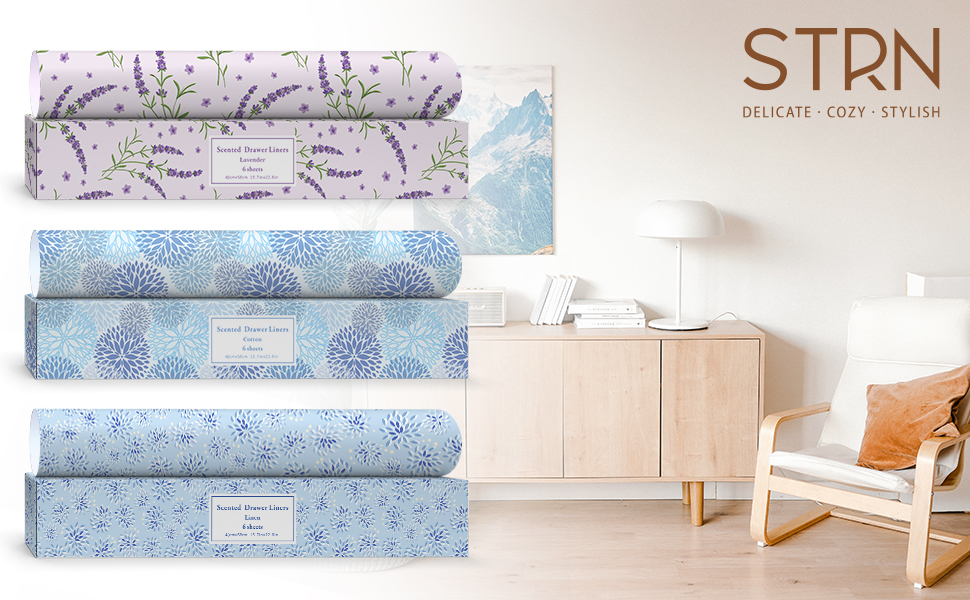 Drawer Liner, Lavender Scented Drawer Liner for