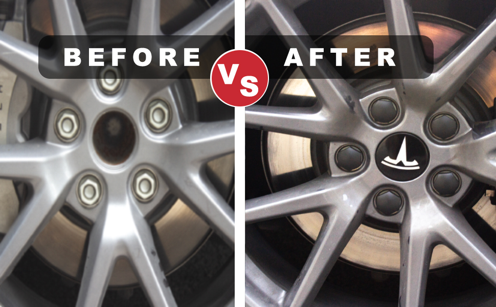 Adullama Wheel Center Hub Cap Kit Replacement for Tesla