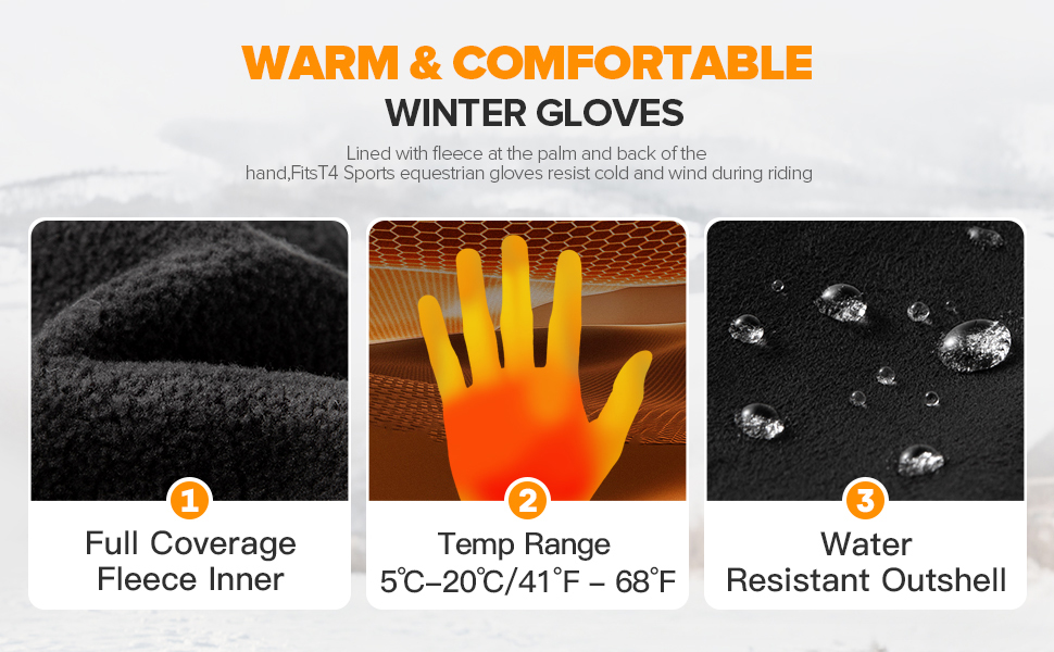 warm horse gloves