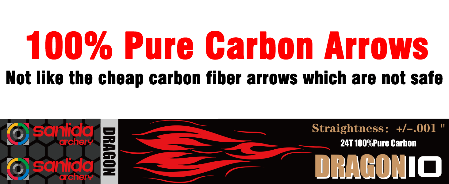 Dragon 10 Pure Carbon Arrows