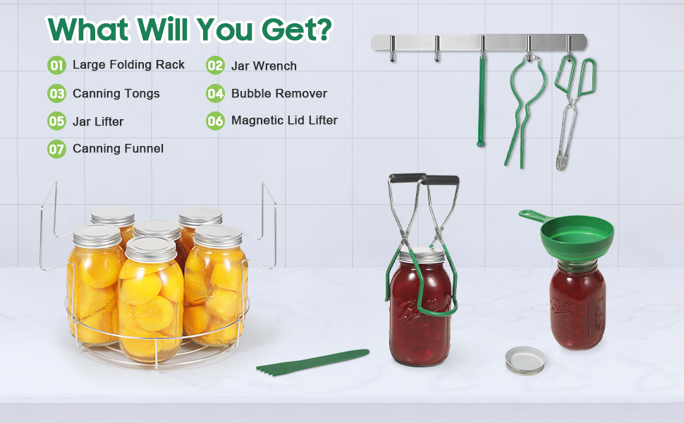 Canning Supplies Canning Kit Set 7 PCS, Premium Stainless Steel