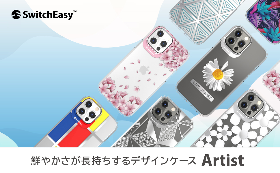 ハンドメイド本牛革携帯ケース（桜柄） 友禅文庫 キーケース レディース 本革 4連 三つ折り かわいい