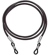 CALFOVERA Cowhide Leather Glasses Strap Eyeglasses Holders Chains Around Neck Genuine Leather Eye...