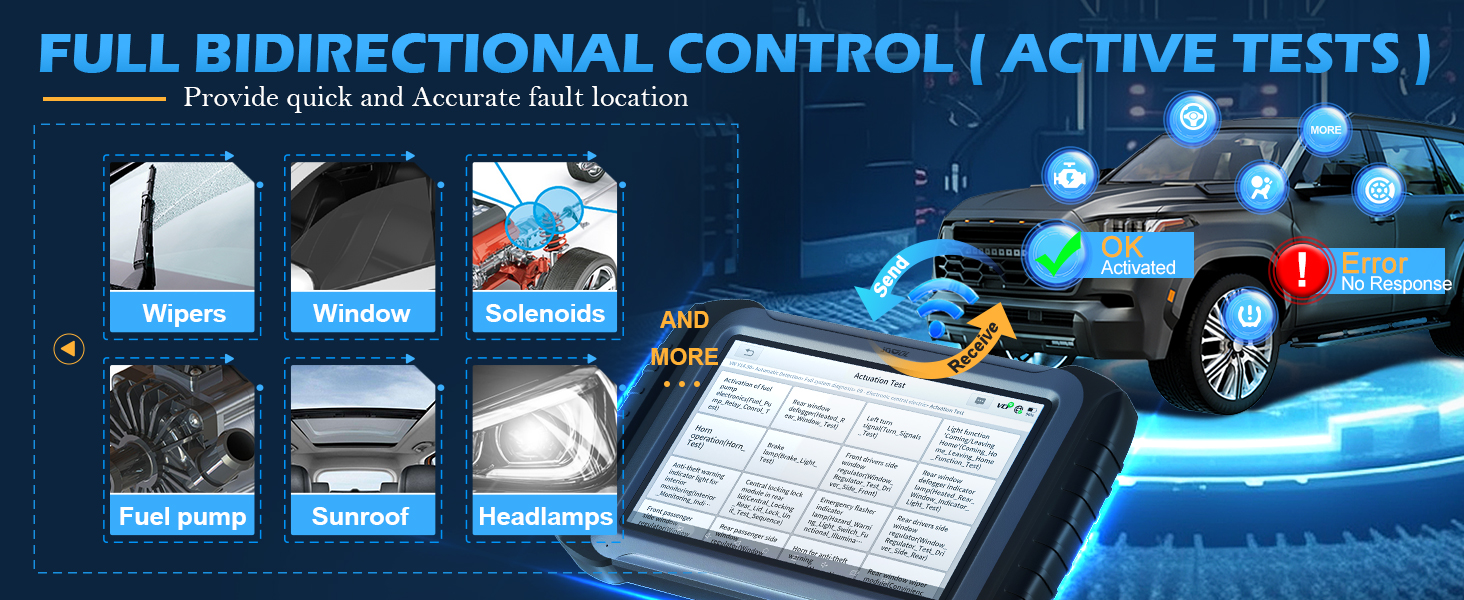 xtool obd2 scanner bidirectional scan tool