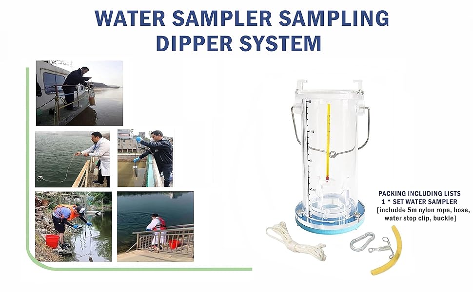Dipper System Sample Ladle Stainless Steel Plastic Pendulum Beaker