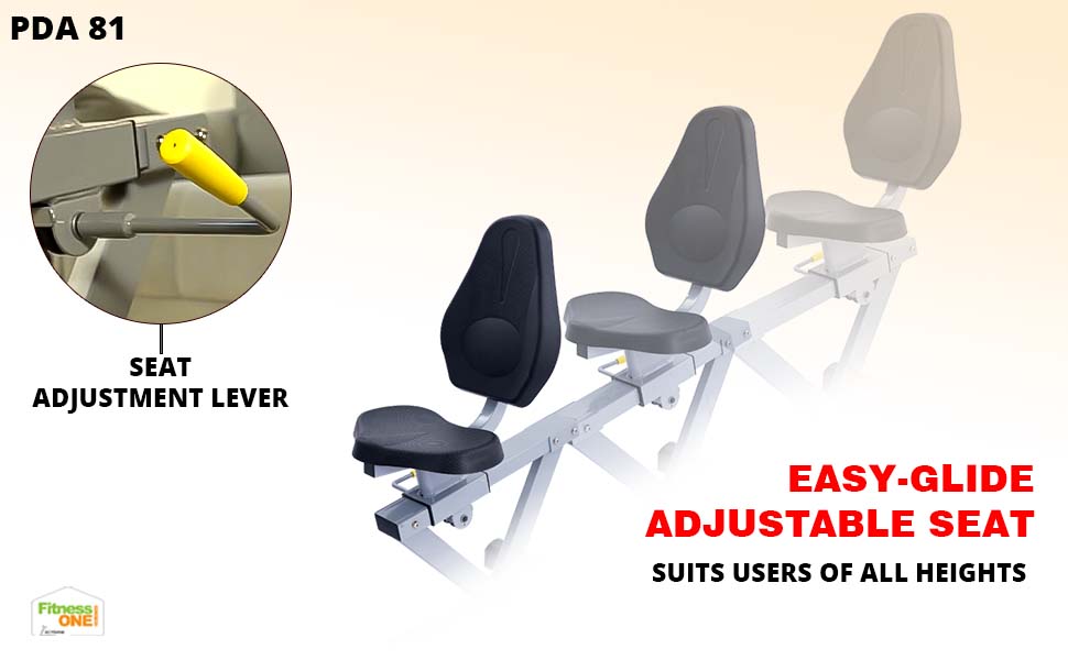 recumbent bike with back rest, step through design with low-impact workout bike for seniors