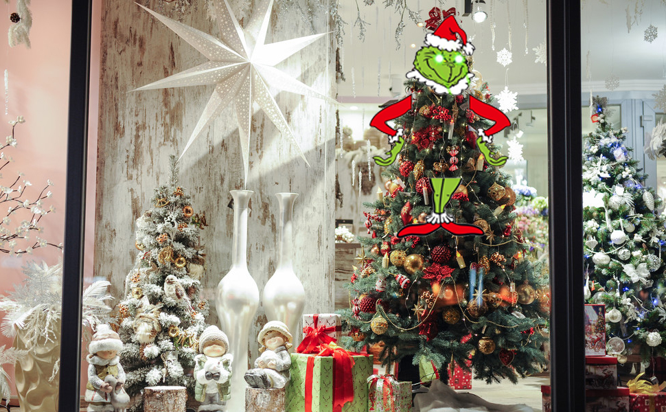 grinch tree topper