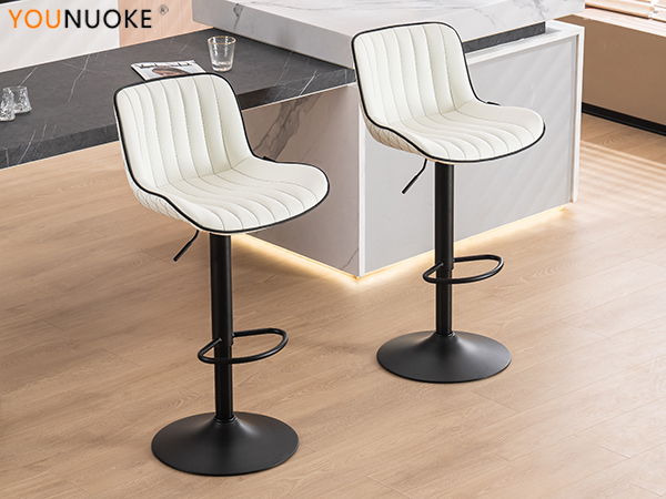 カウンターチェア　2脚　セット　ハイチェア　調整可能　ブラウン　回転 Amazon｜Youhauchair カウンターチェア 2脚セット 背もたれ