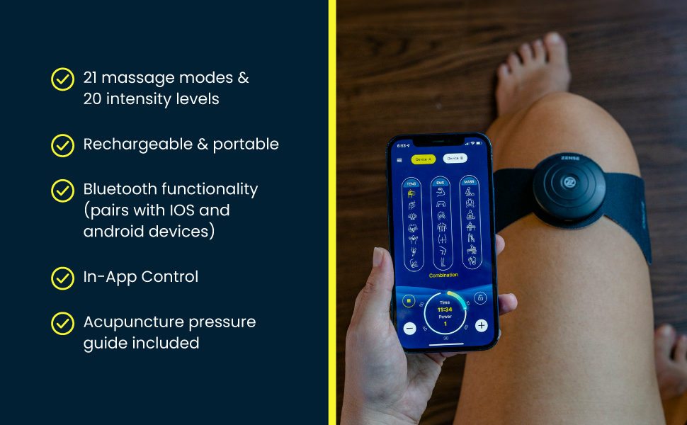 Amazon.com: Zensezone Z-PRO TENS & EMS Back Massager for