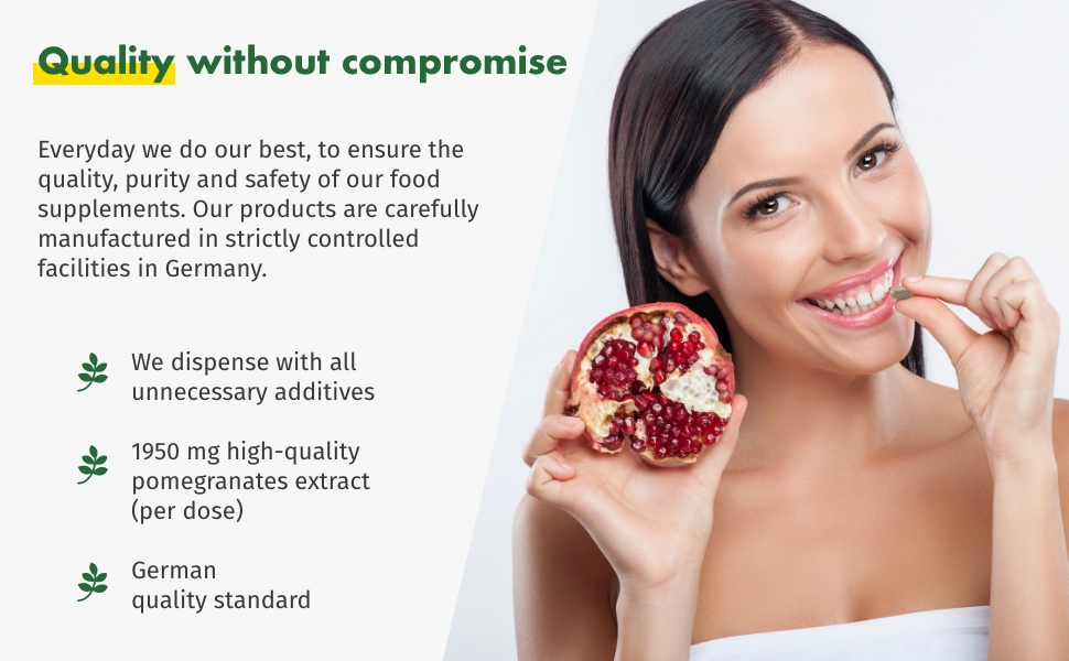 Granatapfel Pomegranate green naturals