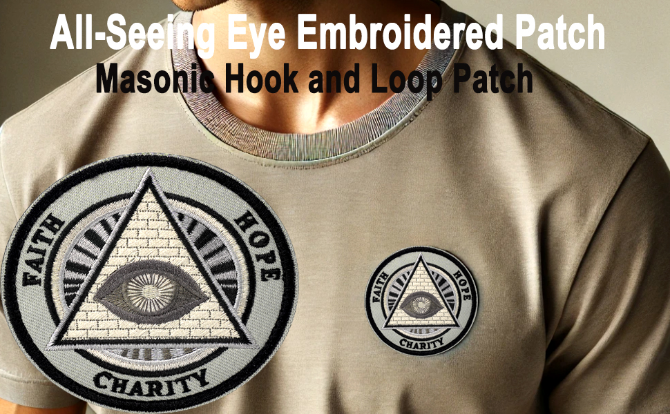 masonic embroidered patch