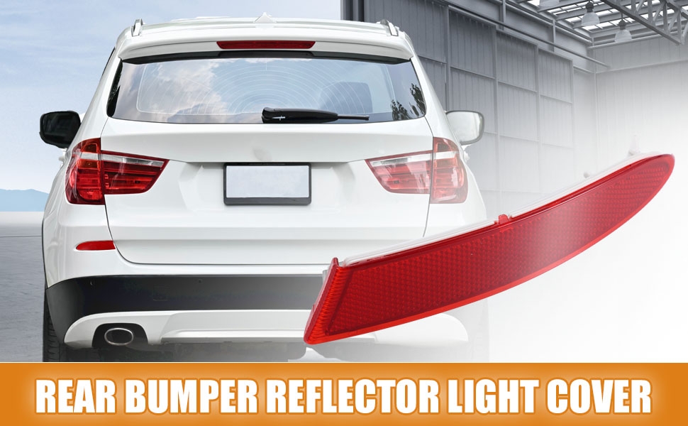 Amazon.com: X AUTOHAUX Rear Right Bumper Reflector Light Cover for