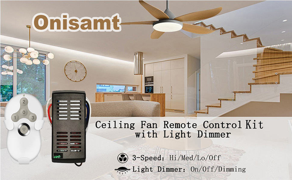 Hunter Fan Remote Replacement,Universal Ceiling Fan Remote Control Kit