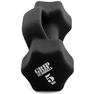 Amazon | La-VIE(ラヴィ) グリップダンベル5kg 1個 取っ手付き