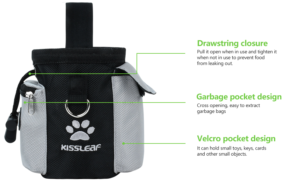 kissleaf Dog Treat Pouch, Treat Pouches for Pet Training