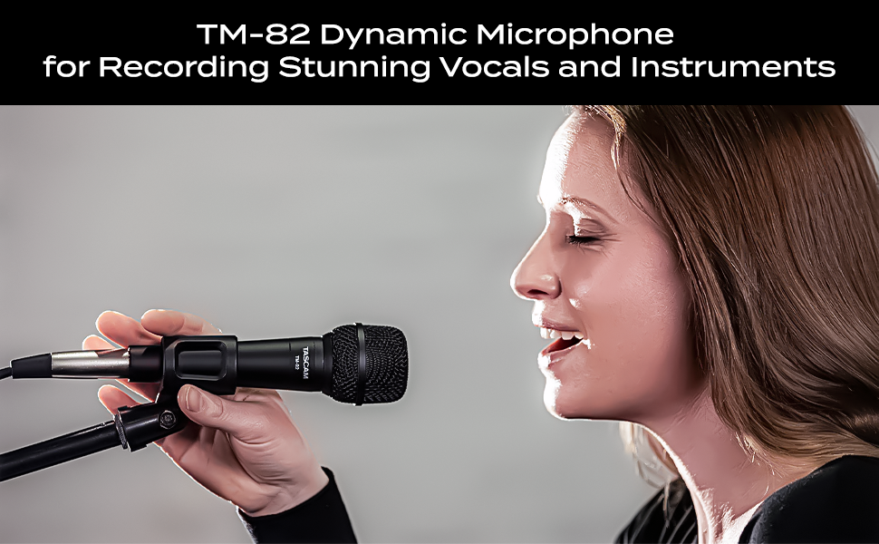 Tascam TM82 Dynamic Microphone for Recording Stunning Vocals and