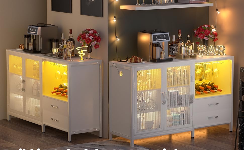 Cyclysio Wine Bar with Charging Station and LED