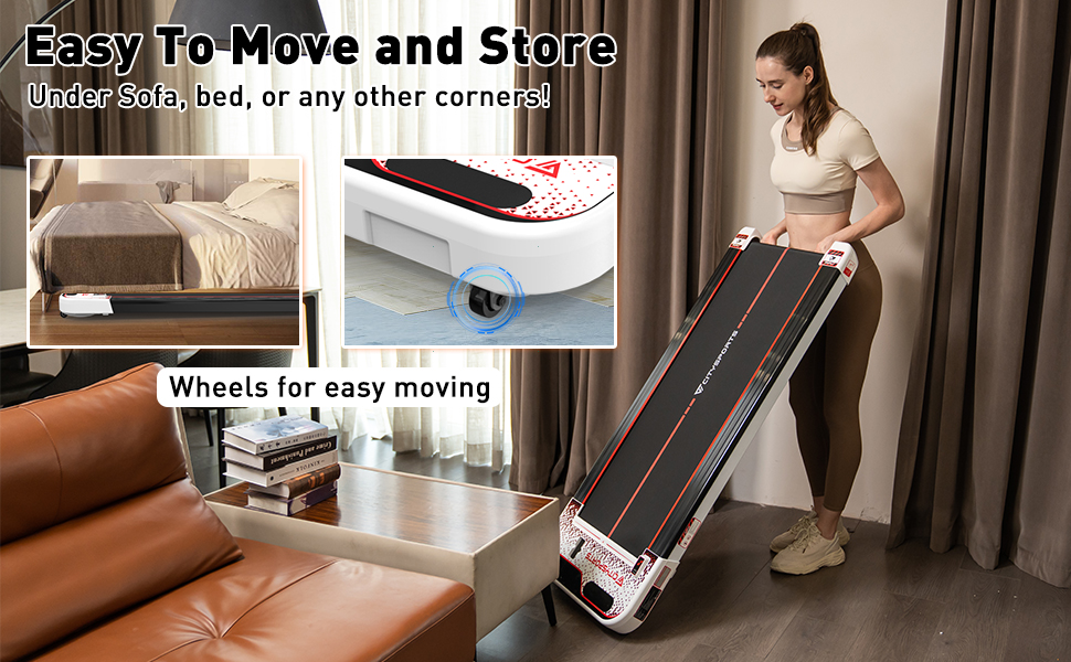 CITYSPORTS Treadmill Underdesk, Walking Pad, Electric Treadmill for