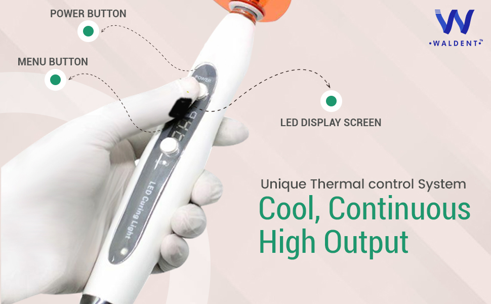 How to use a Light Cure Unit  Demonstration on Waldent Eco Led 