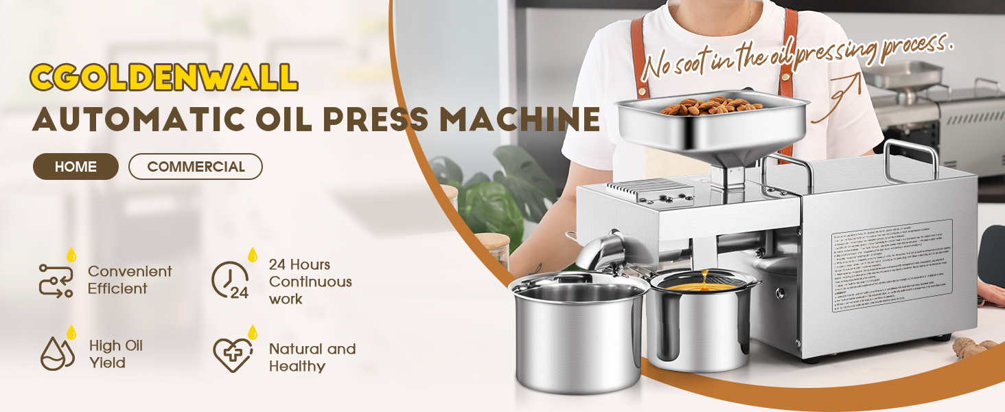 CGOLDENWALL AUTOMATIC OIL PRESS MACHINE