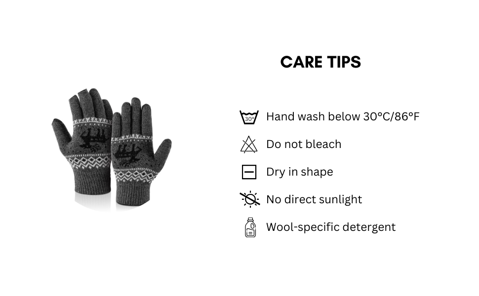 Wool gloves care tips