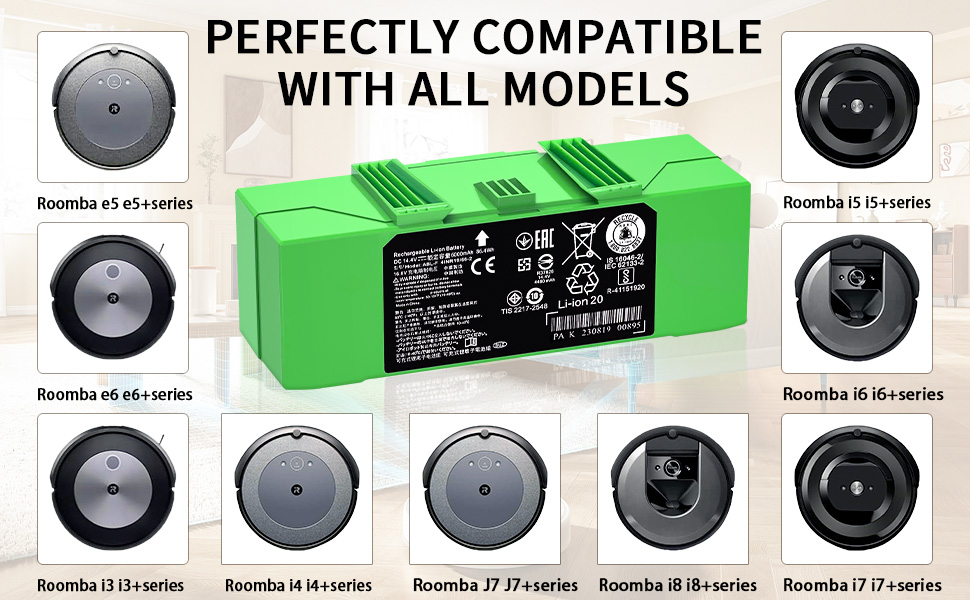 Amazon.com: Lcenerga 6000mAh ABL-F iRobot Battery Compatible