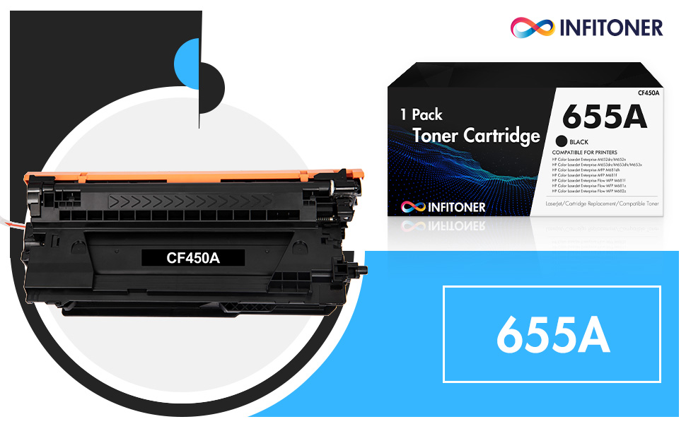 655A Toner Cartridge Compatible Replacement for HP 655A