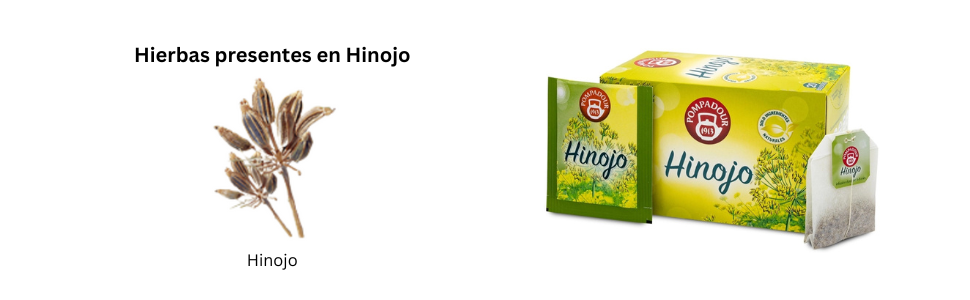 Infusión, pompadour, hinojo