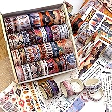 Amazon.com: Mooker 34 Rolls Washi Tape Set, Western Cowboy