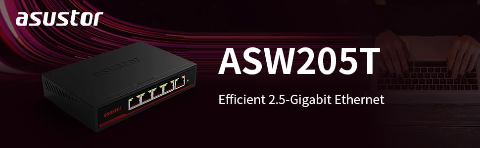 Asustor 2.5 Gigabit Ethernet Network Switch Hub