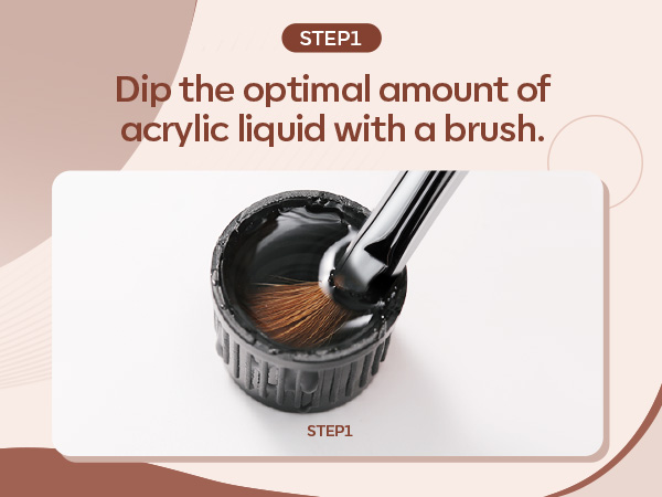 acrylic liquid nail brush