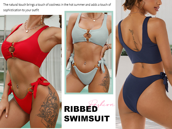 Theredthread S bitter ring swimwear 水着 THEREDTHREAD / ザレッドスレッド】S bitter ring swimwear