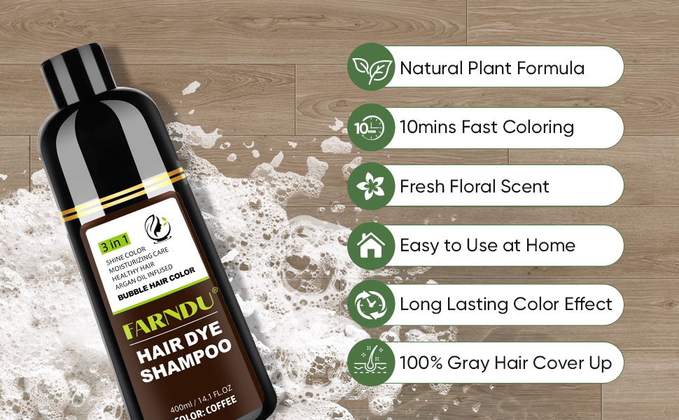 dark brown hair dye shampoo