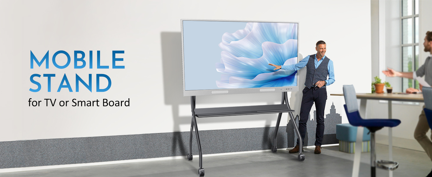 smart board stand with wheels