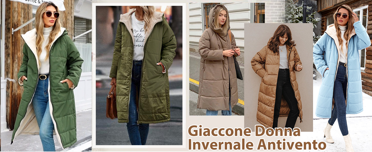 Giacca Cappotto Imbottita Caldo Felpa con Cappuccio Casual Outdoor Impermeabile Cappotti con Zip