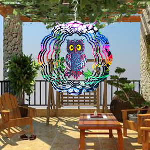 owl wind spinner for yard garden decoration