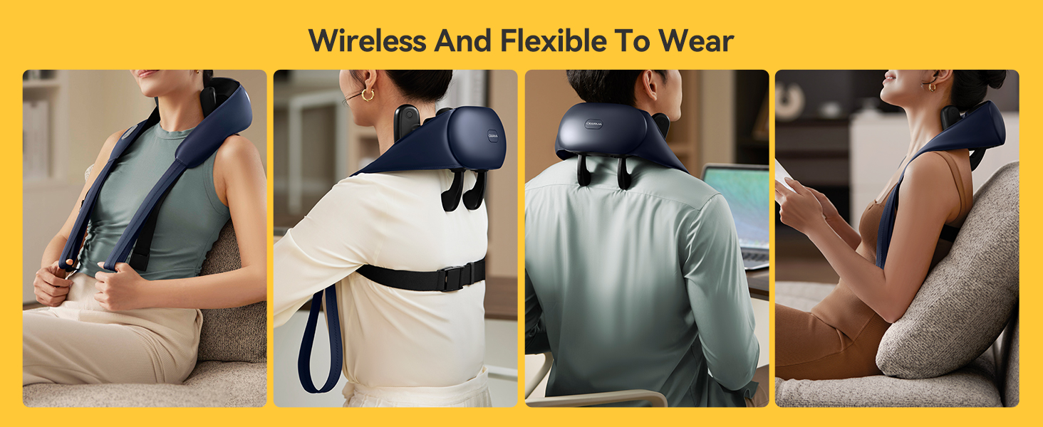 wireless portable neck massager