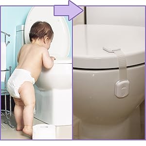 toilet with child proof latch