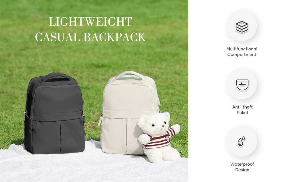 Black Laptop Backpack for Women