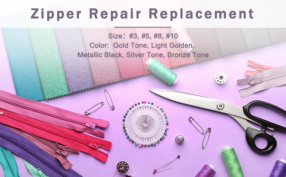 uxcell 20 Pcs Zipper Stoppers, 5 Top & Bottom Stops for