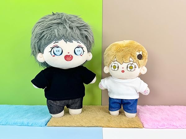 20cm人型ぬいぐるみ着せ替え服　2着 Amazon.co.jp: niannyyhouse ぬいぐるみ 用 20cm人形の服 T