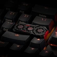 Tecla metálica del diablo rojo