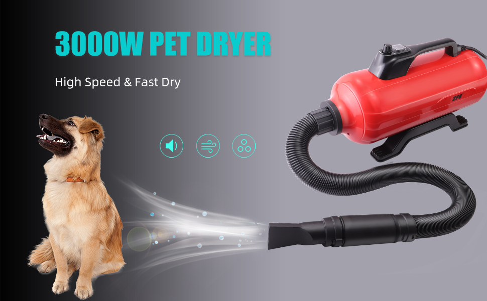 Amazon.com : ZFE Dog Pet Dryer, 3000W High Velocity Pet