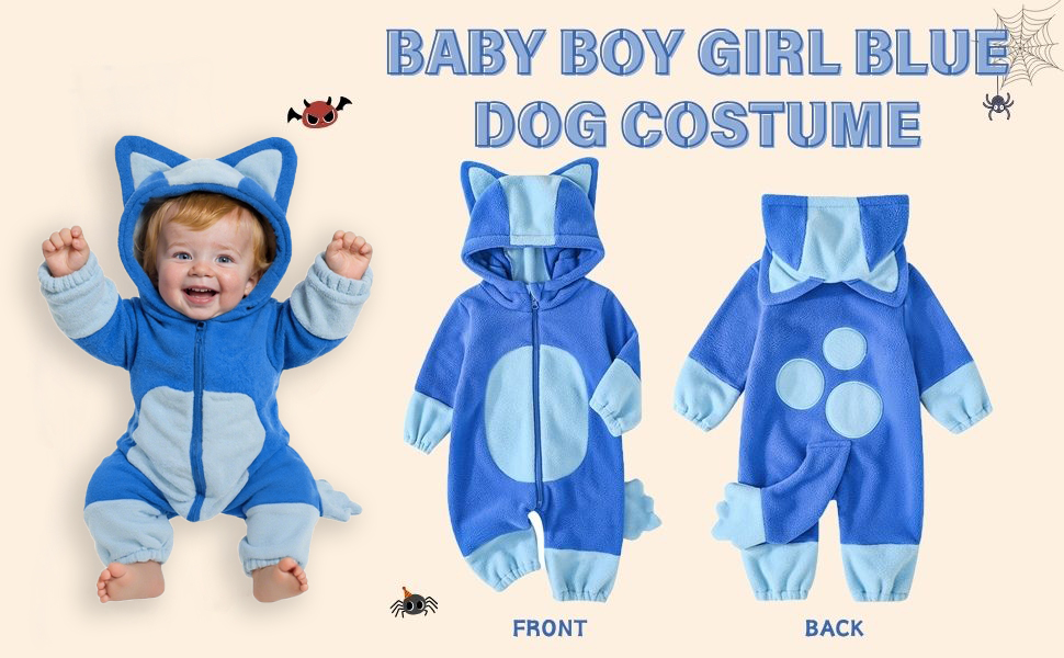 blue dog costume for girls